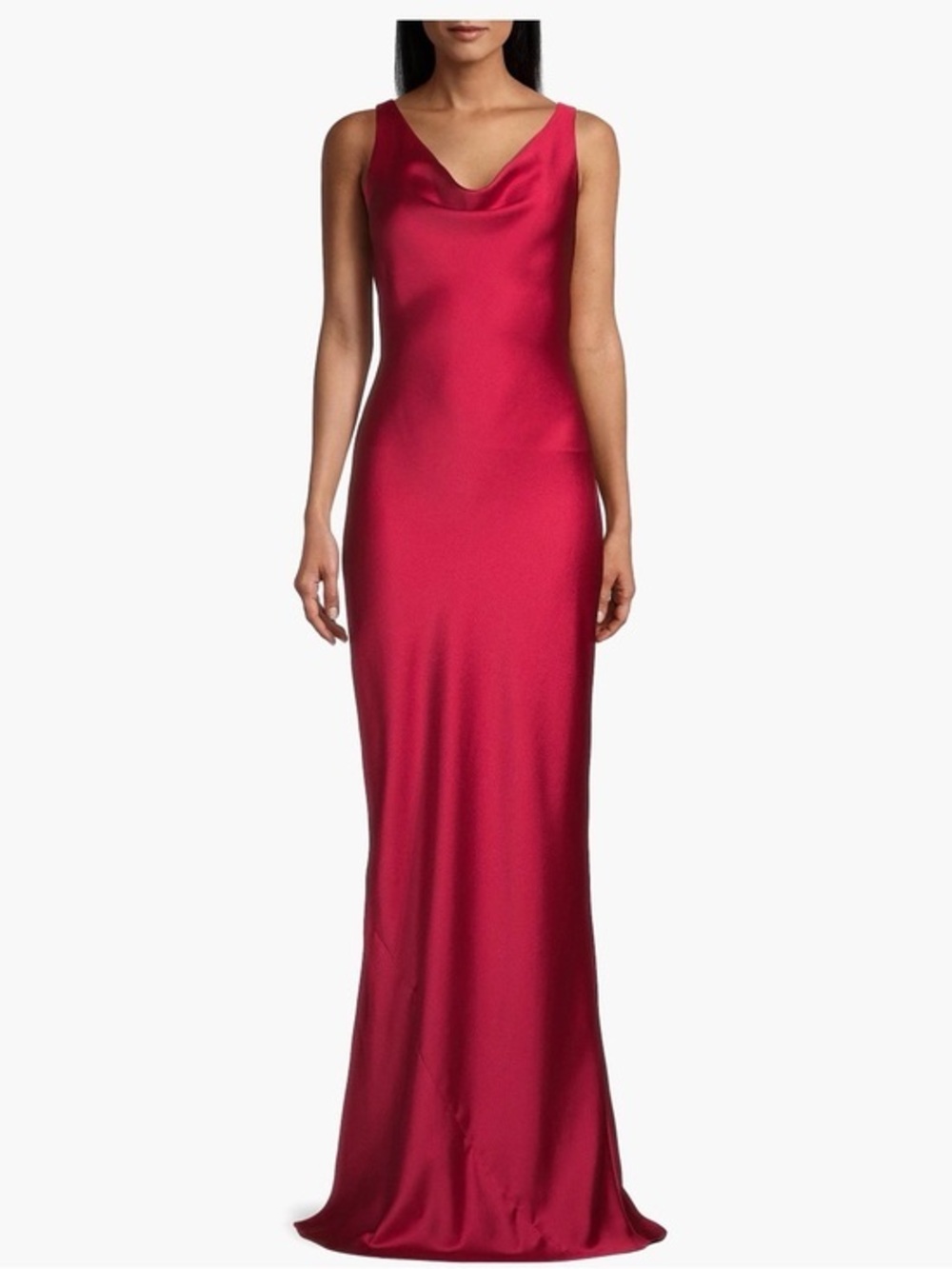 Norma Kamali Maria Satin Gown Size Large